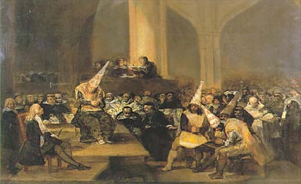 Francisco de Goya. Inquisition Scene. 1816.