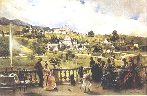 Theodor Aman, On the Terrace at Sinaia, 1888.
