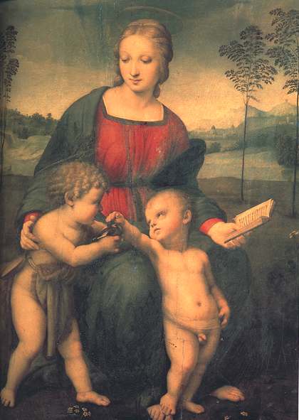 Raphael, 1506. Madonna of the Goldfinch.