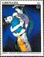 Lovers, by Marc Chagall
