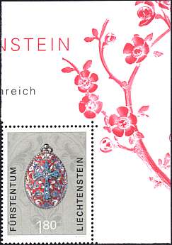 Liechtenstein, 2001. an Easter egg in cloisonn enamel (1896 - 1908)