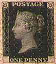 One Penny Black, 1840