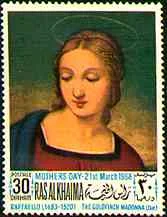 Raphael — artwork or philatelic material from the Art on Stamps archive